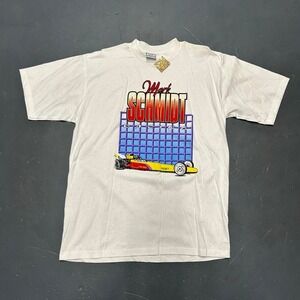 Vintage 90s single stitch drag racing big print graphic racing tee tshirt